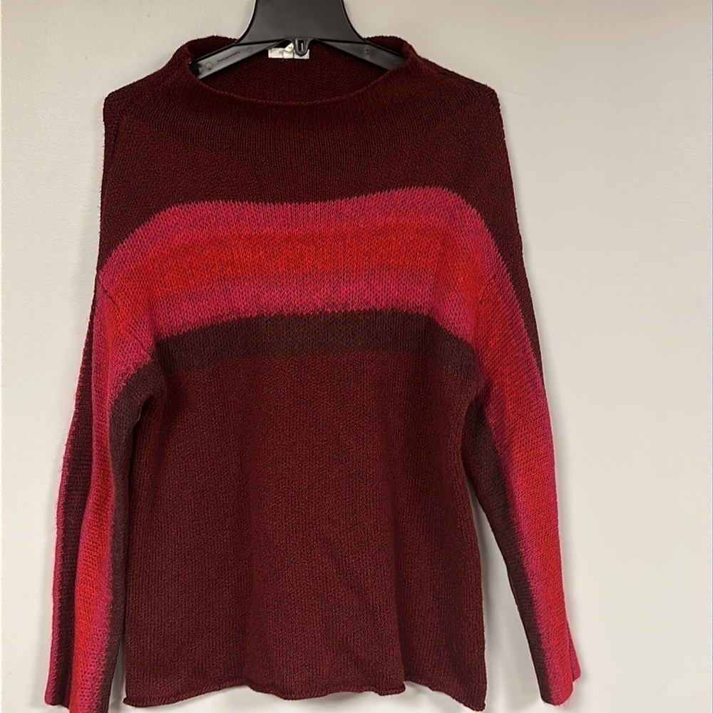 MAURICES Women’s Pullover Sweater Sz L Multi Colors Soft (mohair) Long Sleeves
